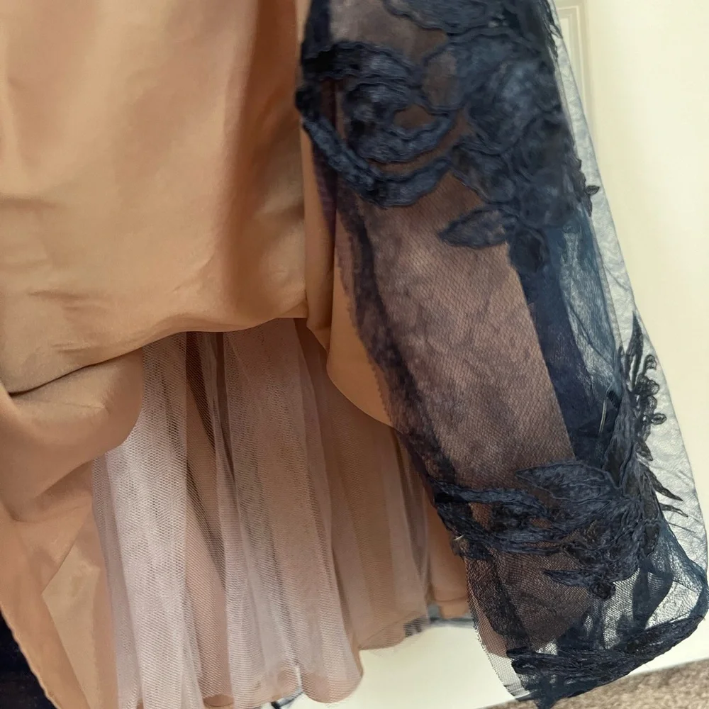 NWT Aiden Mattox STUNNING navy gown. - Picture 5 of 6